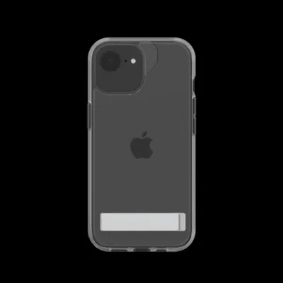 Mbrojtëse telefoni ZAGG Crystal Palace Kickstand, për iPhone 16 15 14 13, me këmbë mbajtëse, transparente - 1
