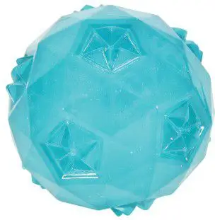 Lodër top për qen Zolux TPR POP, 6 cm, me tingull, ngjyrë turkeze