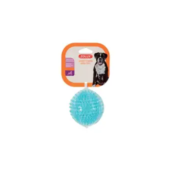 Lodër për qen Zolux TPR Pop, top me gjemba 13 cm, turkeze