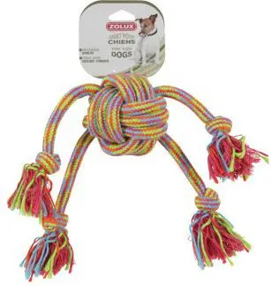 Lodër litar për qen Zolux Rope Toy Octopus, 43 cm, shumëngjyrëshe