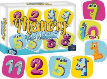 Loja memorie Numbers Kangaroo, 24 elemente, për fëmijë, shumëngjyrëshe