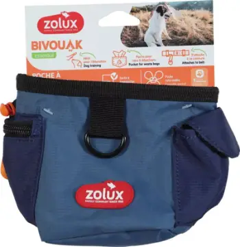 Çantë shpërblimesh për qen Zolux Bivouak, 16.5 x 5.5 x 10.5 cm, gri