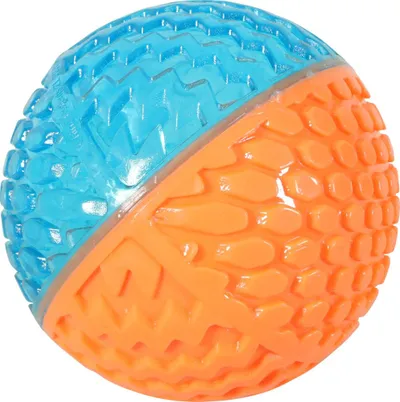 Lodër për qen Zolux TAO Ball, top 8cm, portokalli blu - 1
