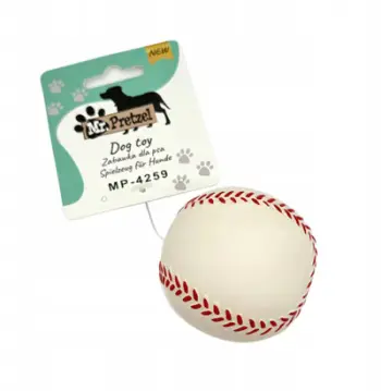 Top lodër për qen Mr. Pretzel Soft Ball, 7.5 cm, material i butë, shumëngjyrësh