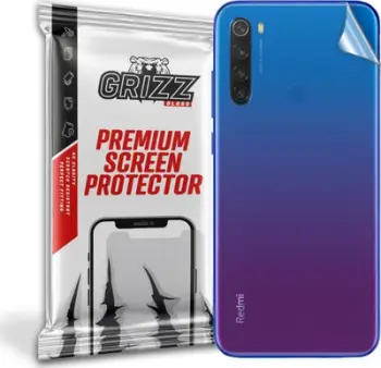 Folie mbrojtëse e pasme GrizzGlass UltraSkin për Xiaomi Redmi Note 8T, transparente, me shkëlqim