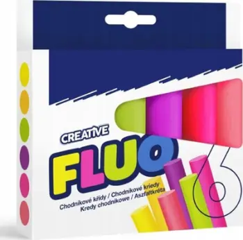 Shkumësa për trotuar MFP Oval Sidewalk Chalk M Fluo, set 6 ngjyra neon, shumëngjyrëshe