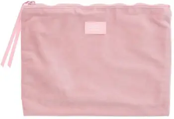 Portofol kozmetik Ghost Purity Pouch, material vegan, me zinxhir, rozë e butë
