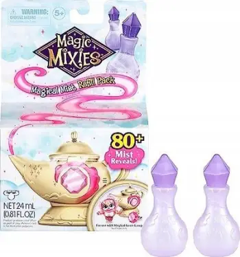 Pako rimbushëse për llampë magjike Magic Mixies Magical Mist Refill Pack, 2 shishe, për mbi 5 vjeç, shumëngjyrëshe