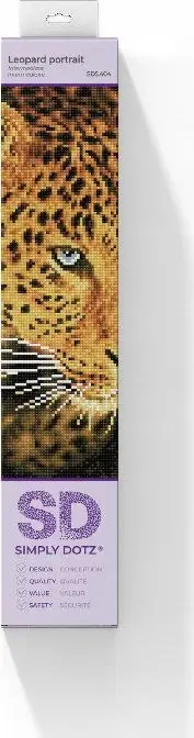 Set pikture me diamante DIAMOND DOTZ Simply DOTZ Leopard Portrait, portret leopardi