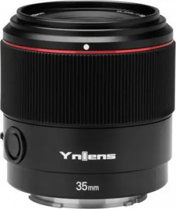 Objektiv fotografik Yongnuo YN35mm F2S, 35mm, f/2, për Sony, i zi