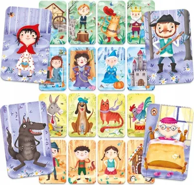 Lojë edukative Headu Invent Fairy Tales, për 2-5 vjeç, 25 karta, shumëngjyrëshe - 3