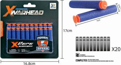 Set shigjetash Maxik Dart, 20 copë, shkumë me thithësa, shumëngjyrësh - 2