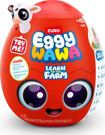 Lodër për banjë Zuru Eggywawa Surprise Bath, me surpriza, e kuqe - 2