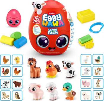 Lodër për banjë Zuru Eggywawa Surprise Bath, me surpriza, e kuqe