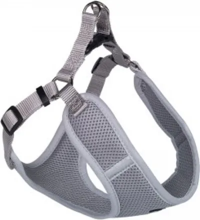 Shtrëngues qeni Nobby Mesh Reflect, madhësia L 58-69 cm, gri reflektues - 1