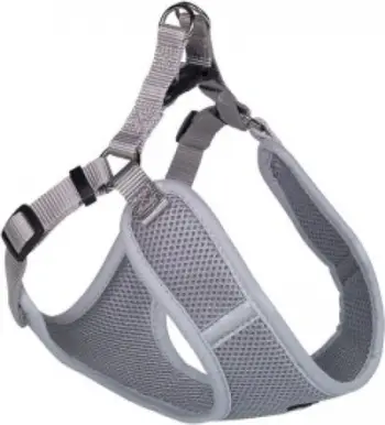 Shtrëngues qeni Nobby Mesh Reflect, madhësia L 58-69 cm, gri reflektues