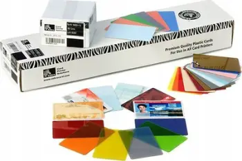 Kartë plastike Zebra Premier Colour PVC, ISO standard, me ngjyra