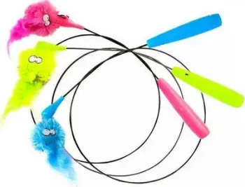 Lodër për mace Coockoo Loomy Rod, shkop 80cm, LED, e gjelbër