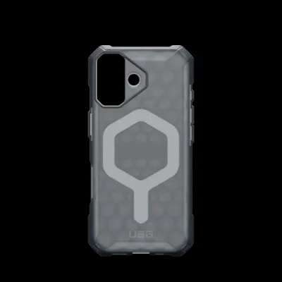 Mbrojtëse telefoni UAG Essential Armor MagSafe për iPhone 17, rugged, gjysmë transparente, gri e errët - 3