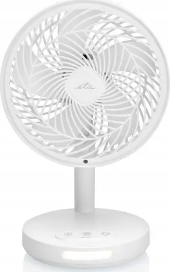 Ventilator tavoline Eta Windy, pa kabllo, 16 cm, i bardhë
