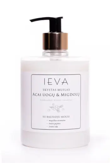 Sapun duarsh i lëngshëm Ieva Acai And Almonds, me bajame, 500ml
