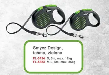 Lidhëse automatike për qen Flexi Design M, 5m, e gjelbër