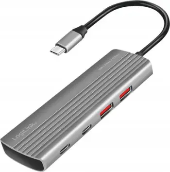 Hub USB LogiLink USB 3.2 Gen2, 7+1 porta, PD 100W, alumini