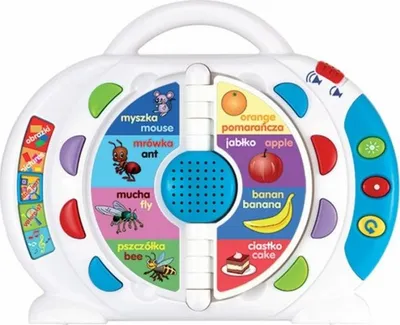 Libër interaktiv edukativ Smily Play Polish English, dygjuhësh, me tinguj dhe muzikë, i bardhë - 1