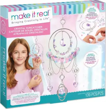 Set krijues Make It Real Crystal Suncatcher, 139 pjesë, për fëmijë 8+, shumëngjyrësh