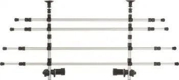 Pengesë bagazhi për veturë Trixie Car Grid S, 113–180 cm, 46–60 cm, argjendtë e zezë