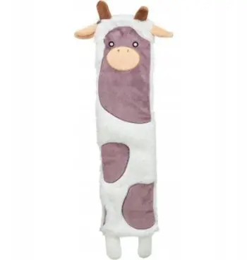 Lodër pelushi për mace Trixie Cow, formë lope, shumëngjyrëshe