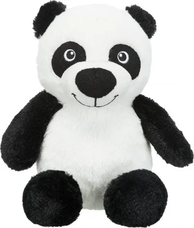 Lodër për qen Trixie Panda, 26 cm, poliestër, me zë, e bardhë e zezë - 1