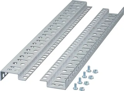 Shina rack për kabinet 19" EFB Elektronik 691776.15, çelik inox, palë, metalike - 1