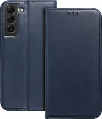 Këllëf portofol për telefon Samsung Galaxy S21 FE, funksion stand, blu i errët