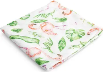 Pelena muslin Sensillo Flamingos, 70 x 80 cm, shumëngjyrëshe