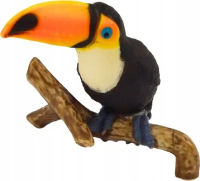 Figurinë koleksionuese Lean Toys Animals of the World Toucan, 4 cm, shumëngjyrëshe - 2