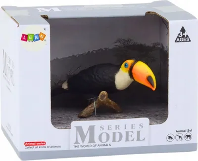 Figurinë koleksionuese Lean Toys Animals of the World Toucan, 4 cm, shumëngjyrëshe - 3