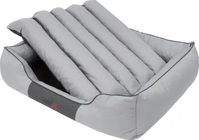 Shtrat për kafshë Hobbydog Bed Comfort, madhësia XXXL, material OXFORD, gri hiri - 3