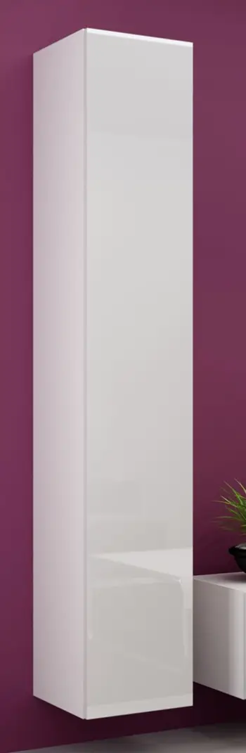 Dolap i varur Cama VIGO 180, 180x40x30 cm, MDF, i bardhë me shkëlqim