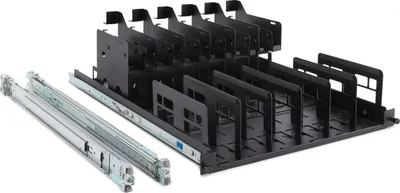Set montimi rack HP Z2 Mini G9 Rail Kit, për workstation HP Z2 Mini, metalik, i zi - 2