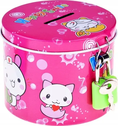 Kuti kursimi Happy Smile ZA4714, metal, me dry, rozë - 2