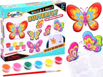 Set kreativ Color Day Butterfly, magnete frigoriferi, 6 forma, shumëngjyrësh