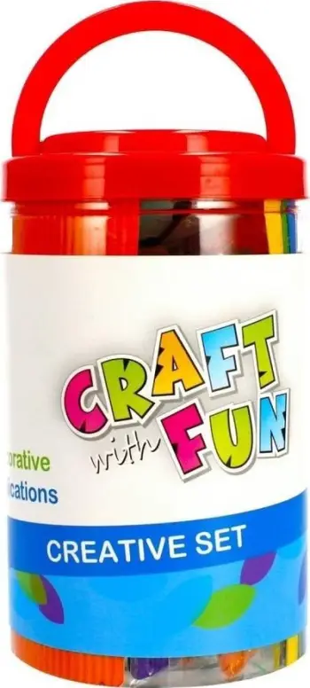 Set kreativ Craft with Fun Creative Set, 500 copë, shumëngjyrësh