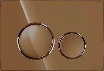 Buton shkarkimi Cersanit LUNA K97-0588, dy shkarkime, copper gloss