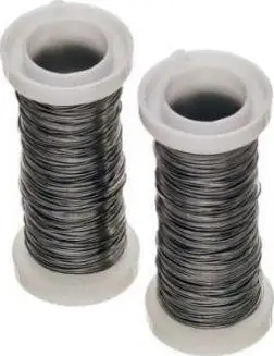 Tel dekorativ për lule Brewis Florist Wire, 20m, set 2 copë, argjendtë