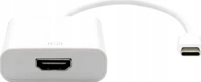 Adapter USB C në HDMI Garbot, USB 3.1, 20cm, i bardhë - 1