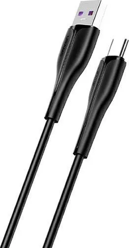 Kabllo karikimi USAMS U38 US-SJ376, USB-A në USB-C, 5A 1m, i zi - 1