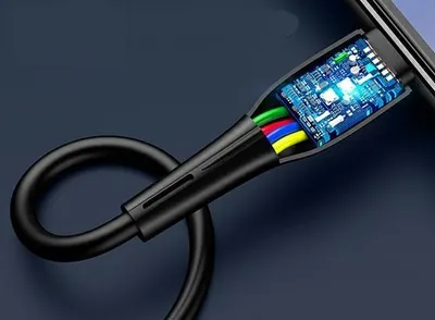 Kabllo karikimi USAMS U38 US-SJ376, USB-A në USB-C, 5A 1m, i zi - 4