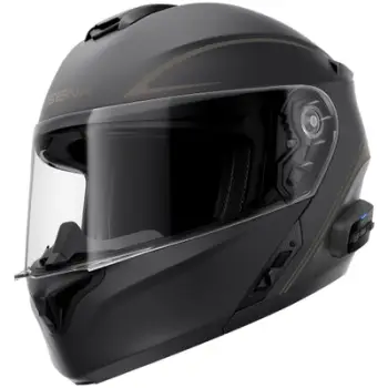 Helmetë motoçiklete Sena Outrush R, flip up, Bluetooth, mat e zezë, L