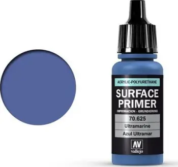 Primer akrilik Vallejo Polyurethane 70625, 17ml, ultramarin blu